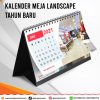 Cetak Kalender Meja Landscape Tahun Baru Custom 2024